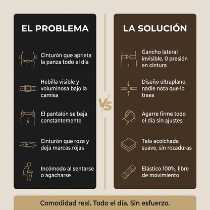 Cinturón Lateral Sin Hebilla – Comodidad al instante