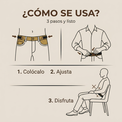 Cinturón Lateral Sin Hebilla – Comodidad al instante